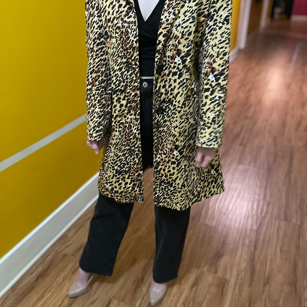 Worthington leopard print coat